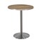Holland Bar Stool Co 42" Tall OD214 Stainless Steel Table Base 22" Diameter 30" Diameter Natural Top OD214-2242SSOD30RNat - alternate 1